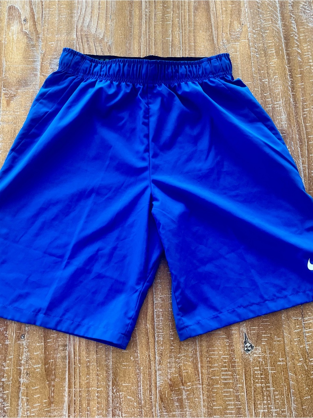 Nike Men's Cobalt Blue Athletic Shorts with Swoosh